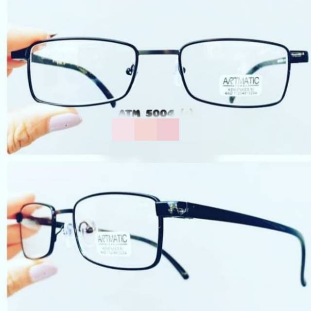 Kacamata baca plus (+) frame besi / kacamata rabun dekat frame pria & wanita