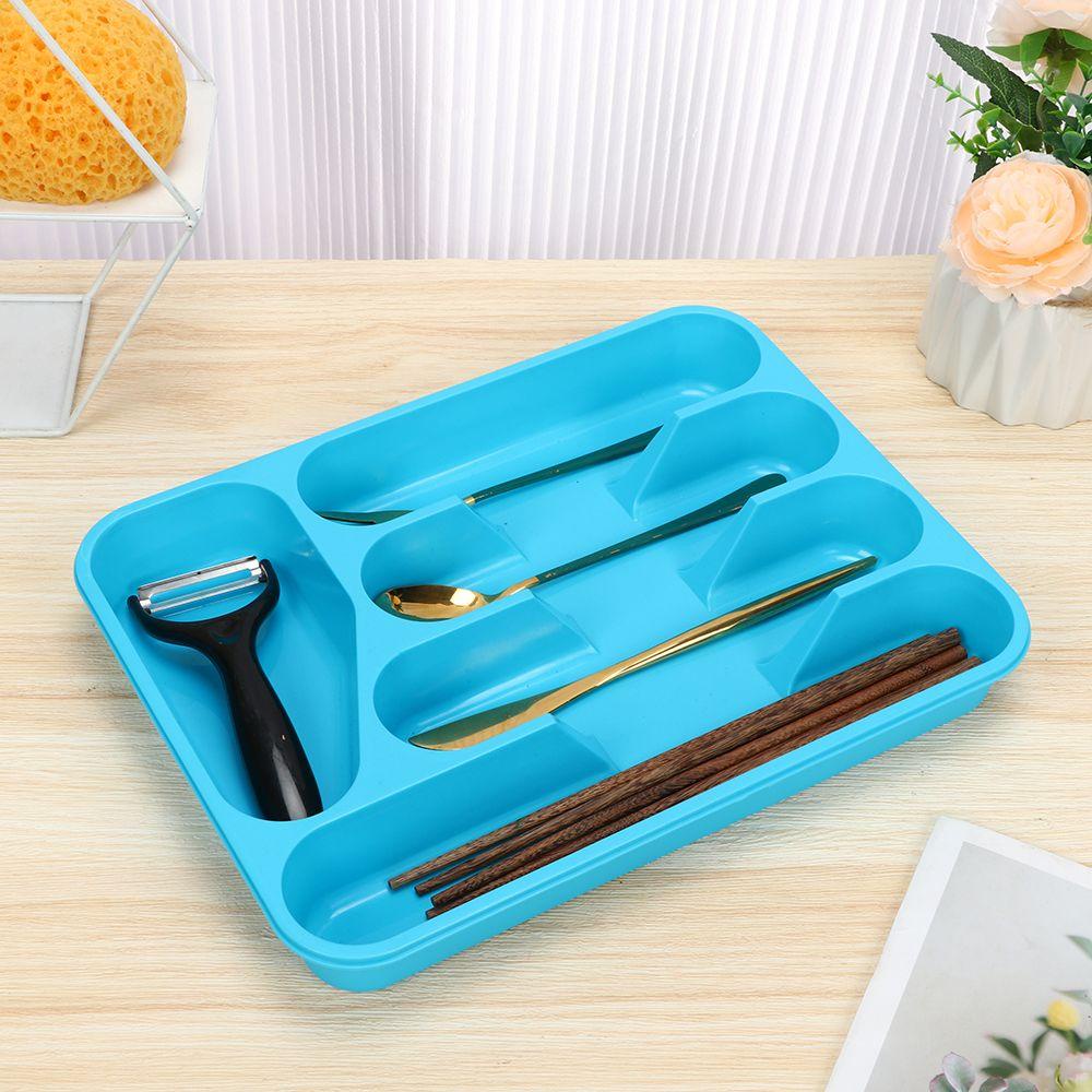 Solighter Cutlery Organizer Bermanfaat Garpu Sendok Alat Pemisahan Finishing Insert Tidy