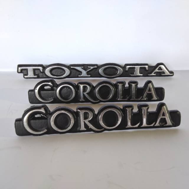 Emblem Set Toyota Corolla KE30 Replika | Toyota Corolla KE30 Badge Set Replica