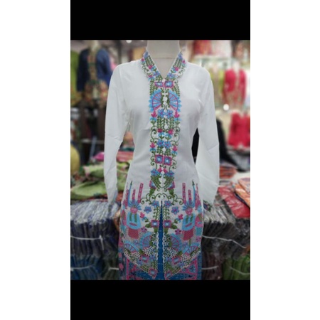 setelan kebaya encim betawi bordir ondel ondel