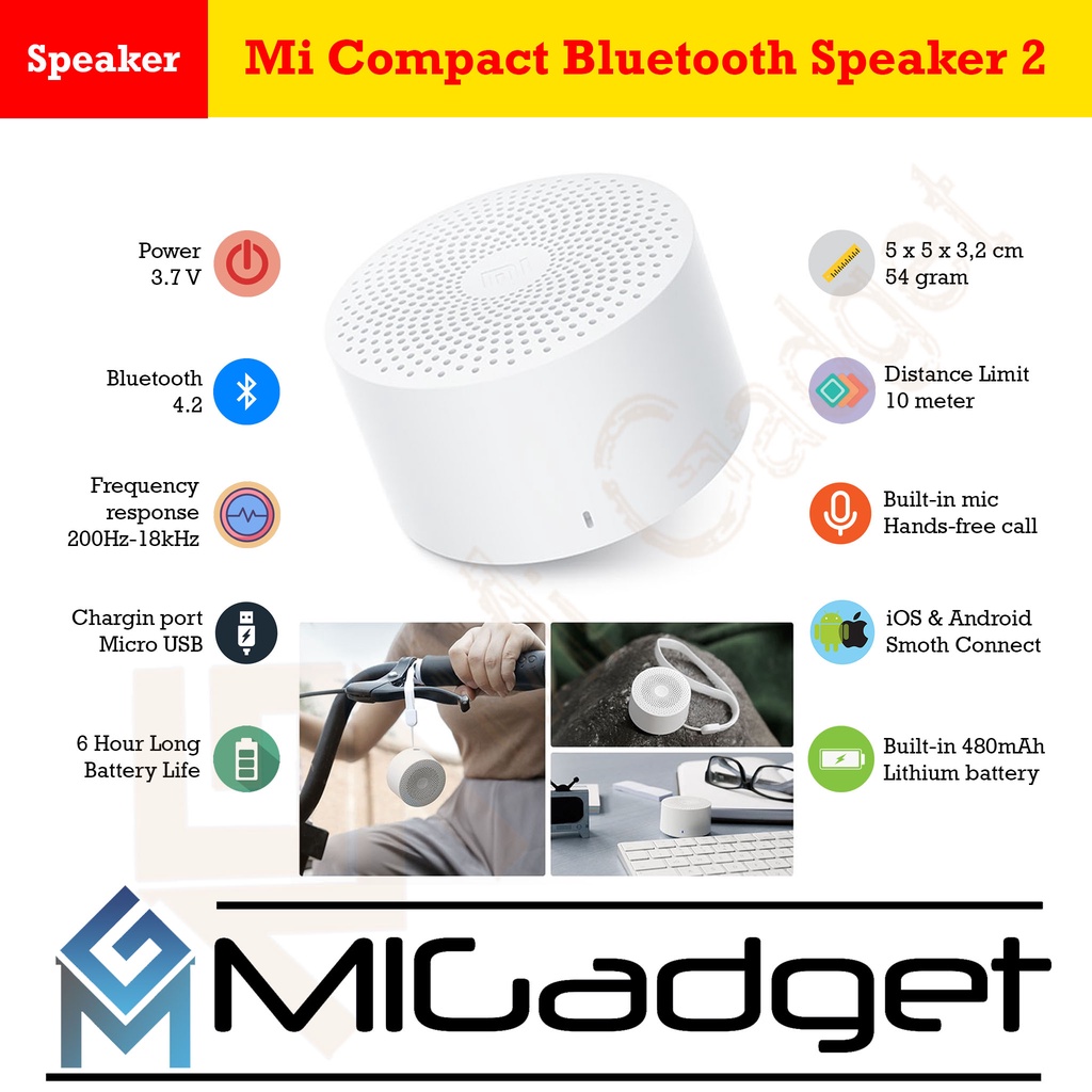 Mi Compact Bluetooth Speaker 2 Mini Portable