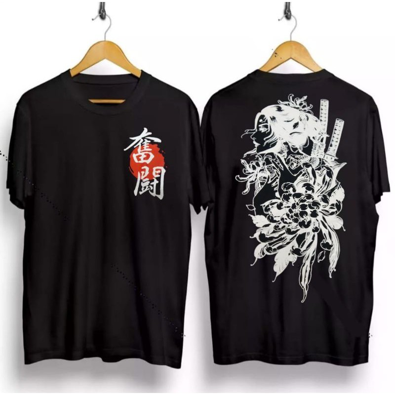 kaos distro/kaos samurai jepang/kaos oblong murah/kaos sablon trendi  / KAOS GEISHA PEDANG / KAOS KA