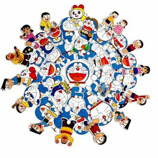 STICKER STIKER  DORAEMON  LUCU ADA JUGA NOBITA  SUNEO GIANT 