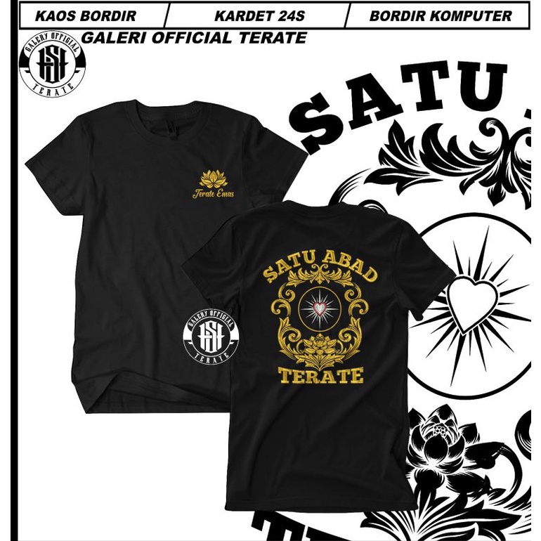 KAOS TERATE SATU ABAD BORDIR TERBARU || KAOS SATU ABAD BORDIR TREND 2022 || KAOS TERATE SATU ABAD BO