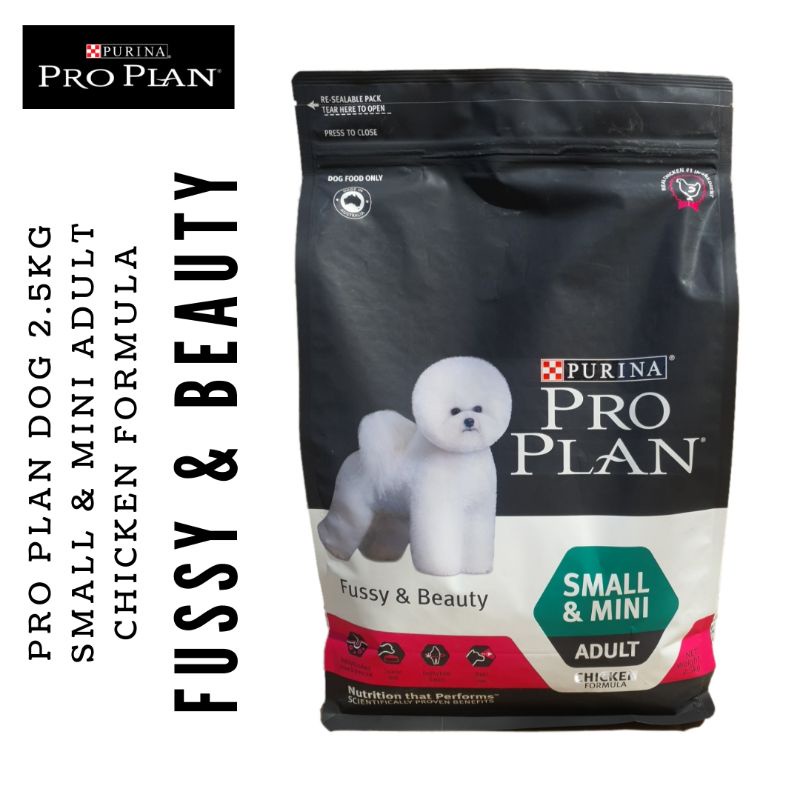 Petshop Bandung || Proplan Dog Small & Mini Adult Fussy & Beauty 2.5kg - Makanan Anjing Dewasa Pro P
