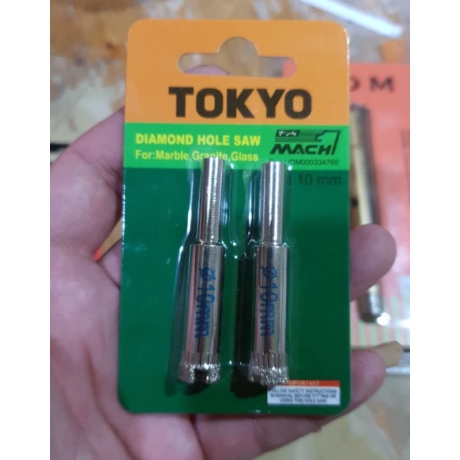 Mata Bor Kaca 10 mm / Hole Saw / Holesaw Kaca 10mm Tokyo