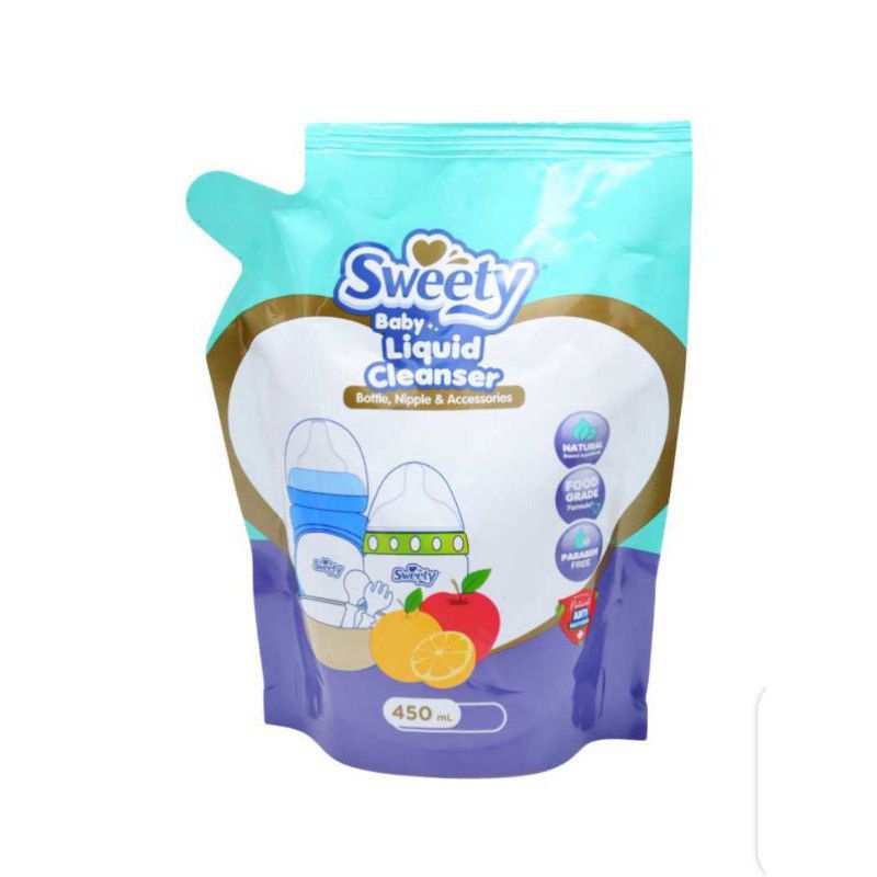 Sweety pencuci botol bayi 450ml refill