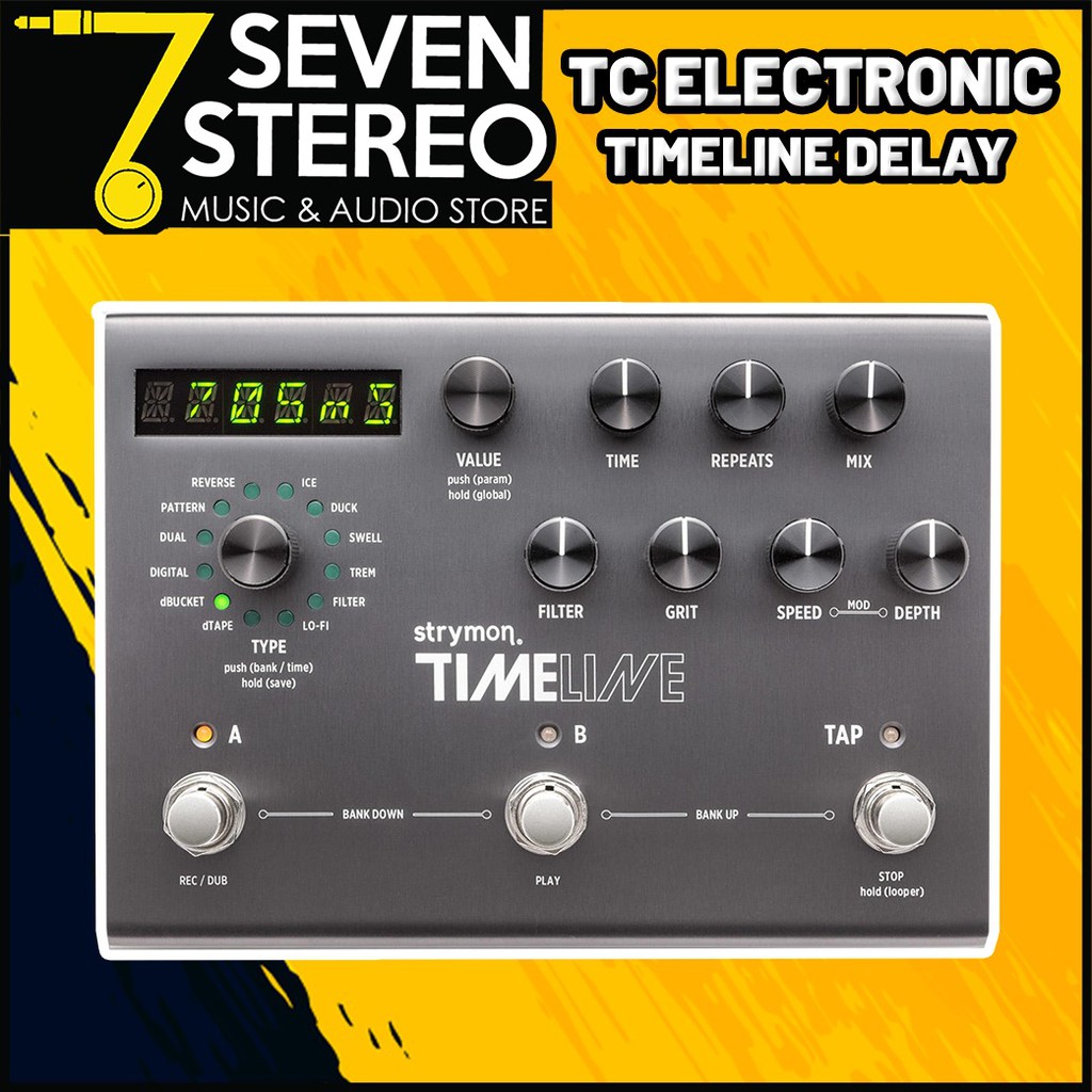 Strymon TimeLine Multidimensional Delay Pedal Effect Stompbox