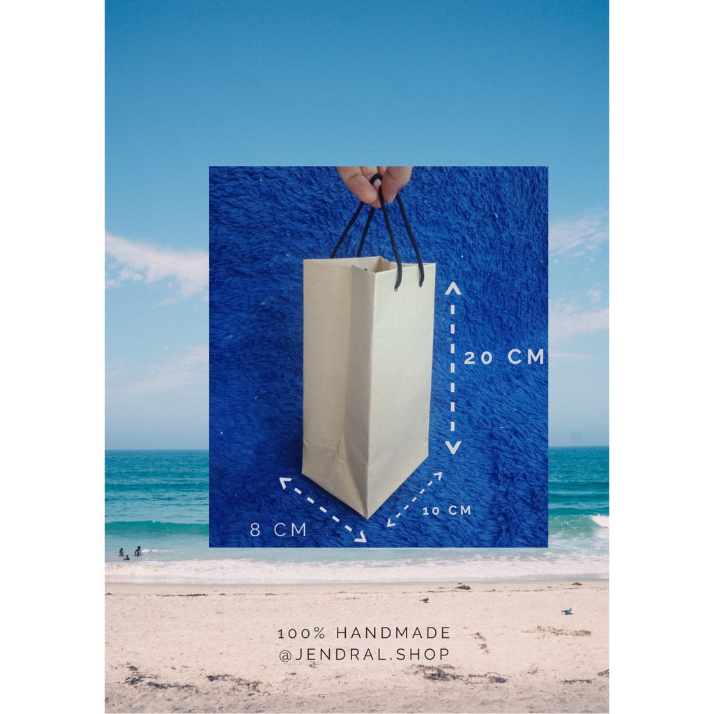 

Paper Bag Tas Kertas Polos Ukuran 10 x 8 x 20