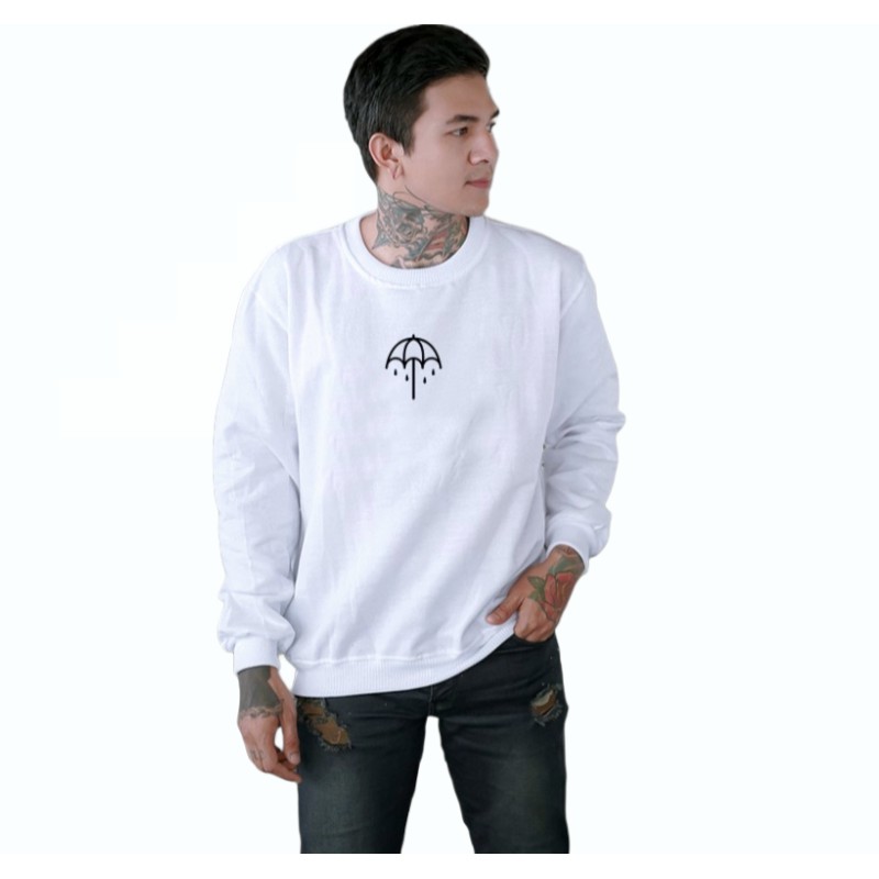 COD - Crewneck Logo Payung - Sweatshirt Crewneck Pria / Crewneck Distro Premium Trendy- sweatershirt crewneck jumbo m - xxl
