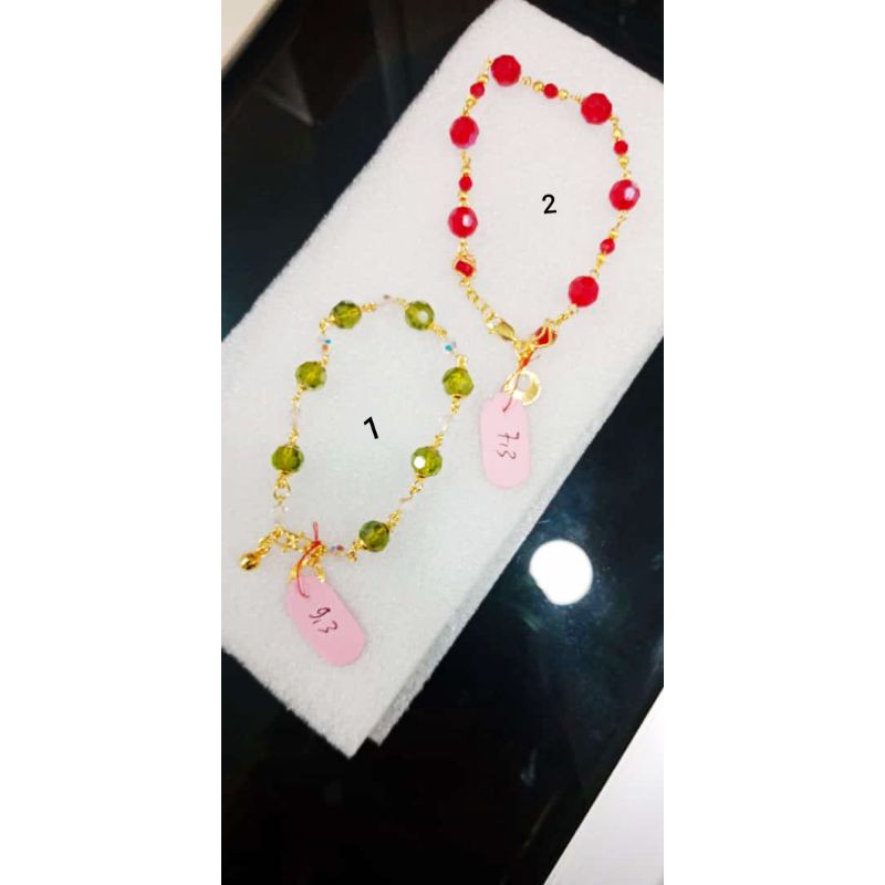 Gelang mutiara rantai perak asli 925 dilapisi emas 24 karat