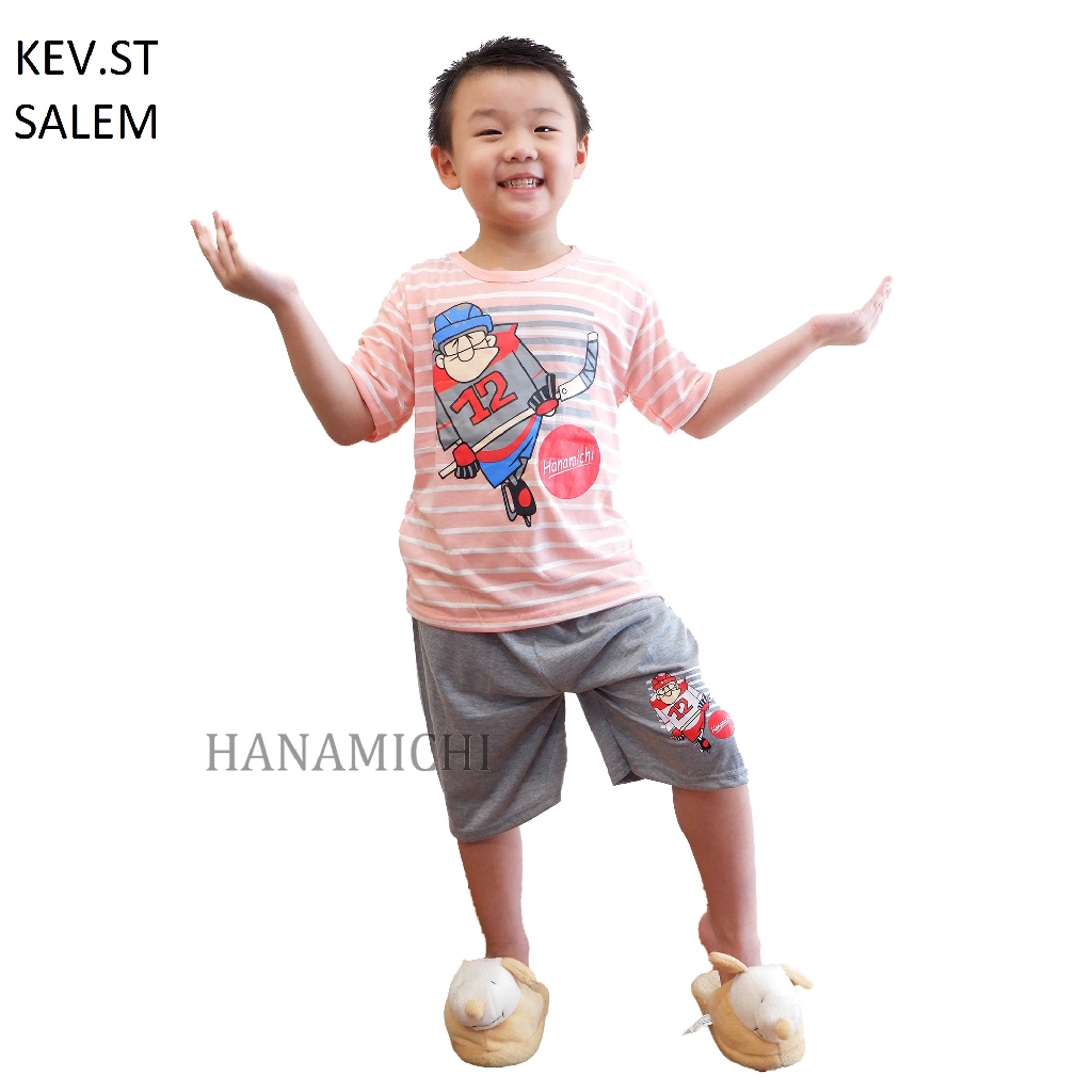 Hanamichi KEV.ST Setelan Anak Lengan Pendek