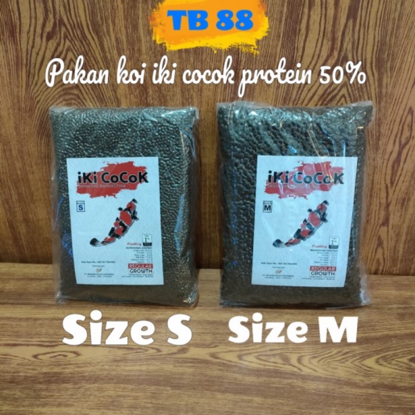 promo murah PAKAN KOI IKI COCOK GROWTH HIGH PROTEIN 50 isi 1 kg BAGUS. - S Berkualitas