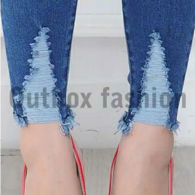 fourfashion celana jeans ripped EGYU oubox LB