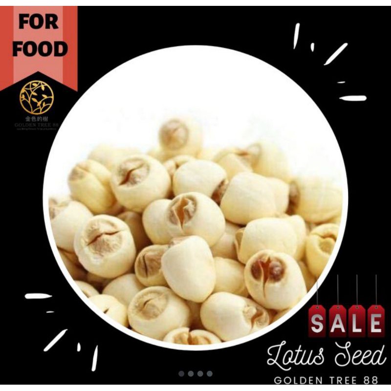 

RB 100 gram Biji Teratai Lotus Seed Lian Zi Lianzi Fresh Original