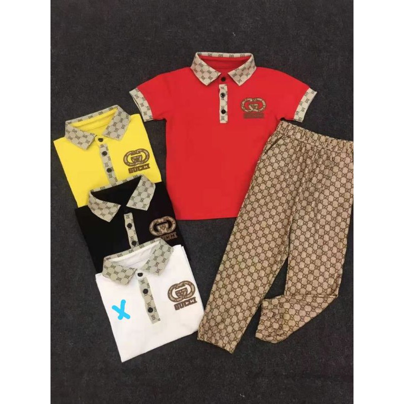 Setelan anak cowok/setelan Gucci/setelan Gucci anak/setelan import usia 3-7 Tahun