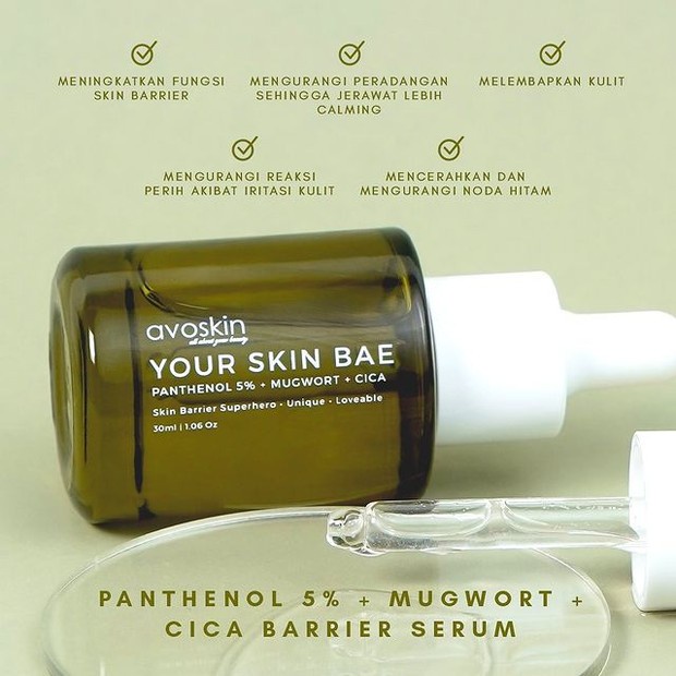 Avoskin Your Skin Bae Panthenol 5% + Mugwort + Cica Barrier Hero Serum