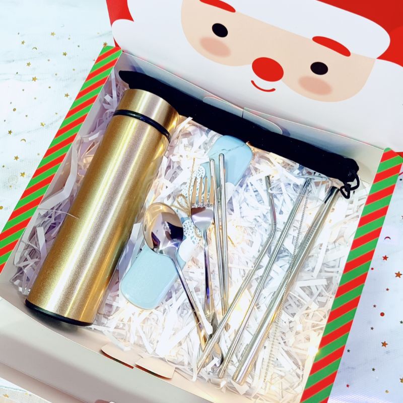 2020 gift set xmas / giftset natal / kado natal / giftset christmas tumbler sendokset sedotanset