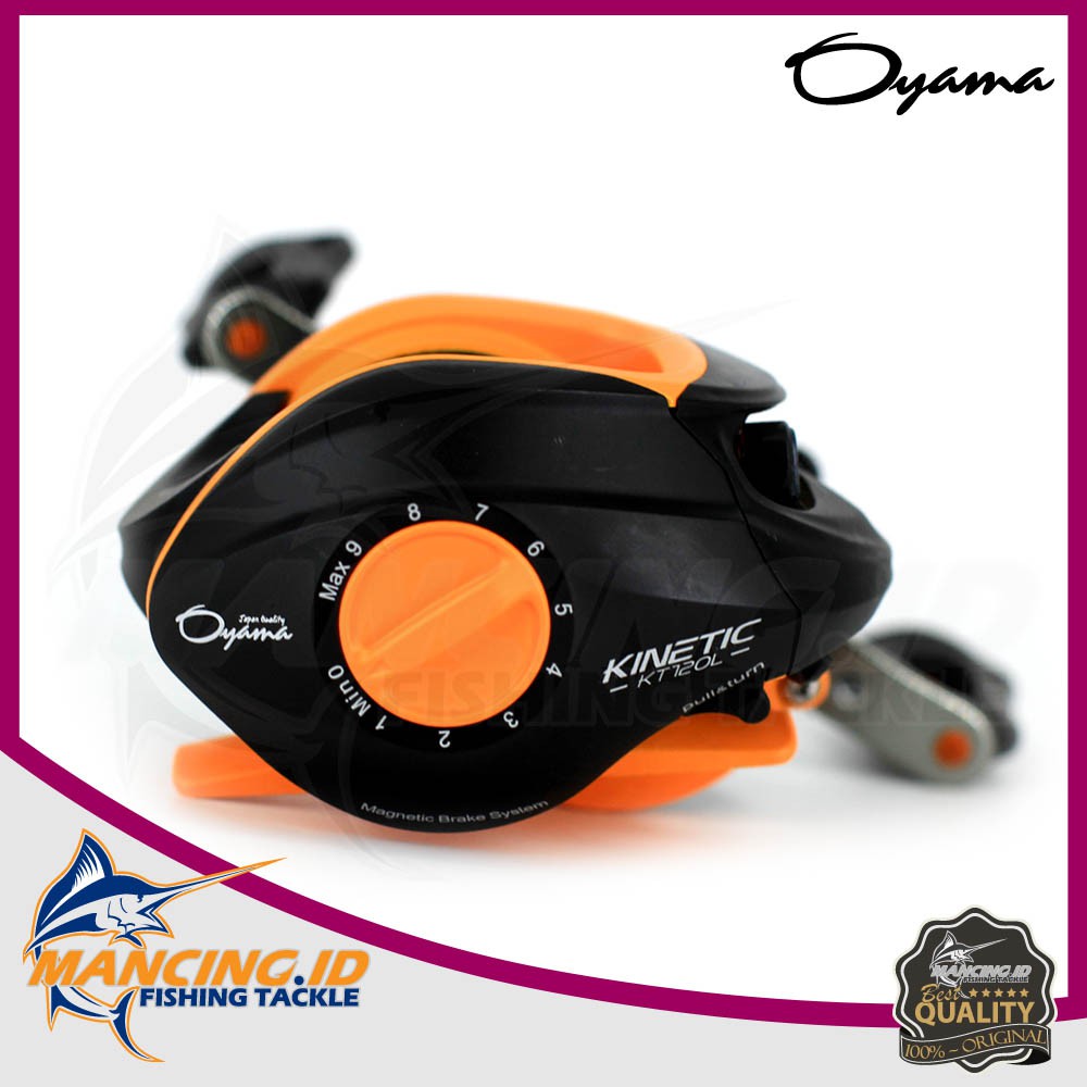 Reel Oyama Baitcasting Kinetic 120L Kerekan BC Pancingan Casting