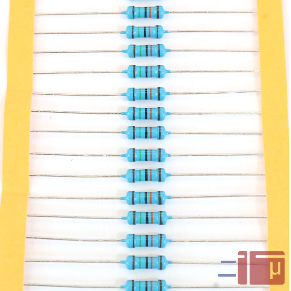 x10 Resistor 150K 1/2W Metal Film 1% Taiwan Kaki Tembaga