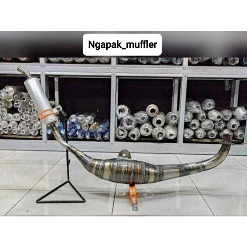 Knalpot standar racing Fiz r foce 1 f1z r Kalajengking plat Suara Garing mirip Ninja