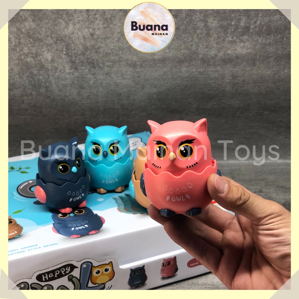 MAINAN KECIL FUNNY ANIMAL RUNNING OWL MAINAN EDUKASI ANAK BALITA COWO CEWE PET LUCU 753