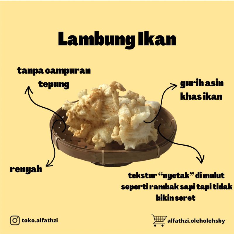 

✨Oleh-Oleh Surabaya✨ Krupuk Lambung Ikan Gurih 100gr