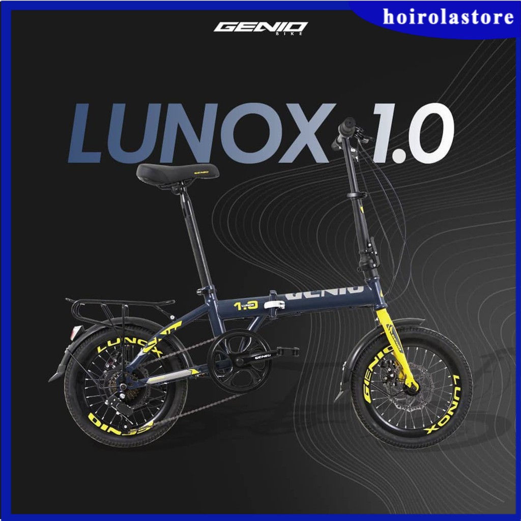 Jual Sepeda Lipat Genio Lunox Disc Brake New Inch Folding Bike Shopee Indonesia