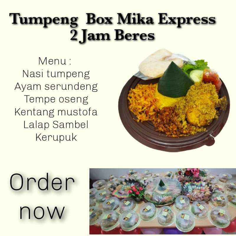 

tumpeng mini box mika ekonomis