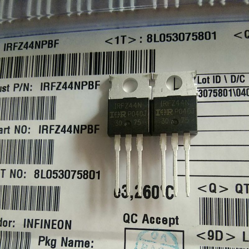 IRFZ44 infineon mosfet N-channel irfz 44NPBF