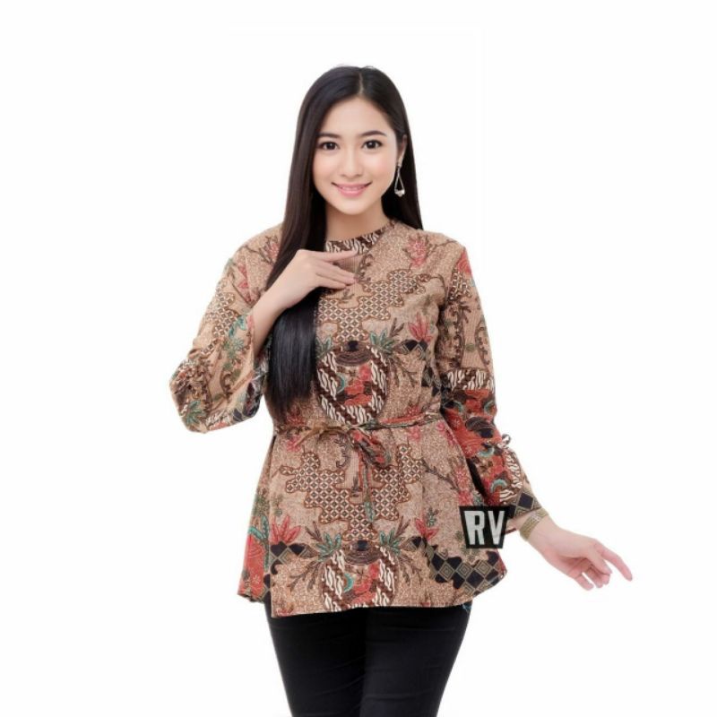 Atasan Batik Wanita blouse blous blus ukuran M L XL XXL ButikDian-D