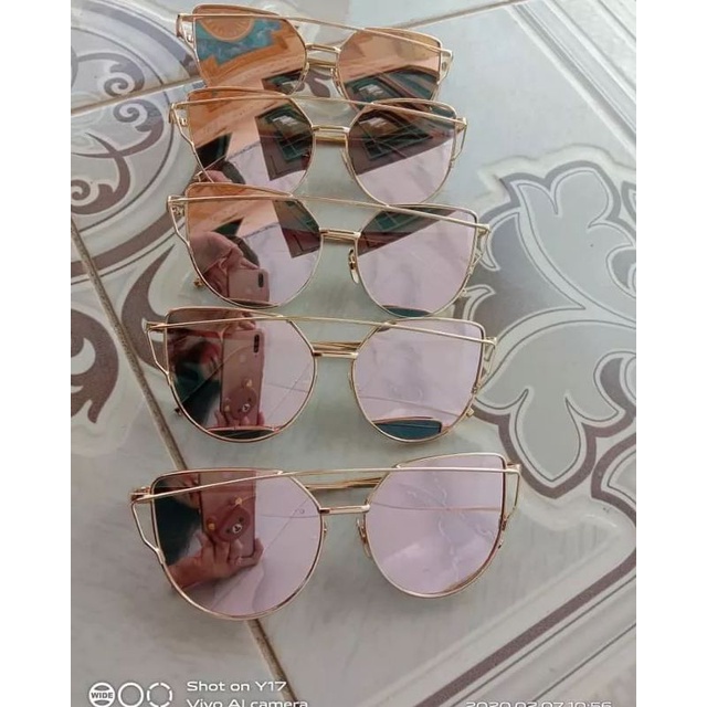 kacamata fashion punch pink