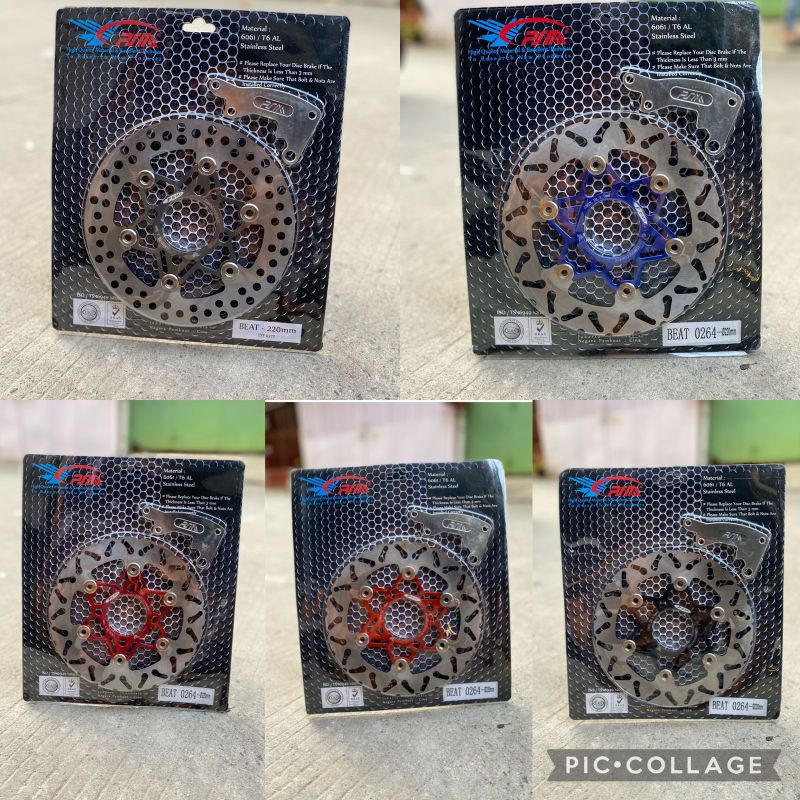 Piringan cakram depan original psm jfk rotor 8.1 disk piringan cakram depan beat scoopy vario spacy 220 mm psm includ breket kaliper standar disk 220mm FOURSIX_46