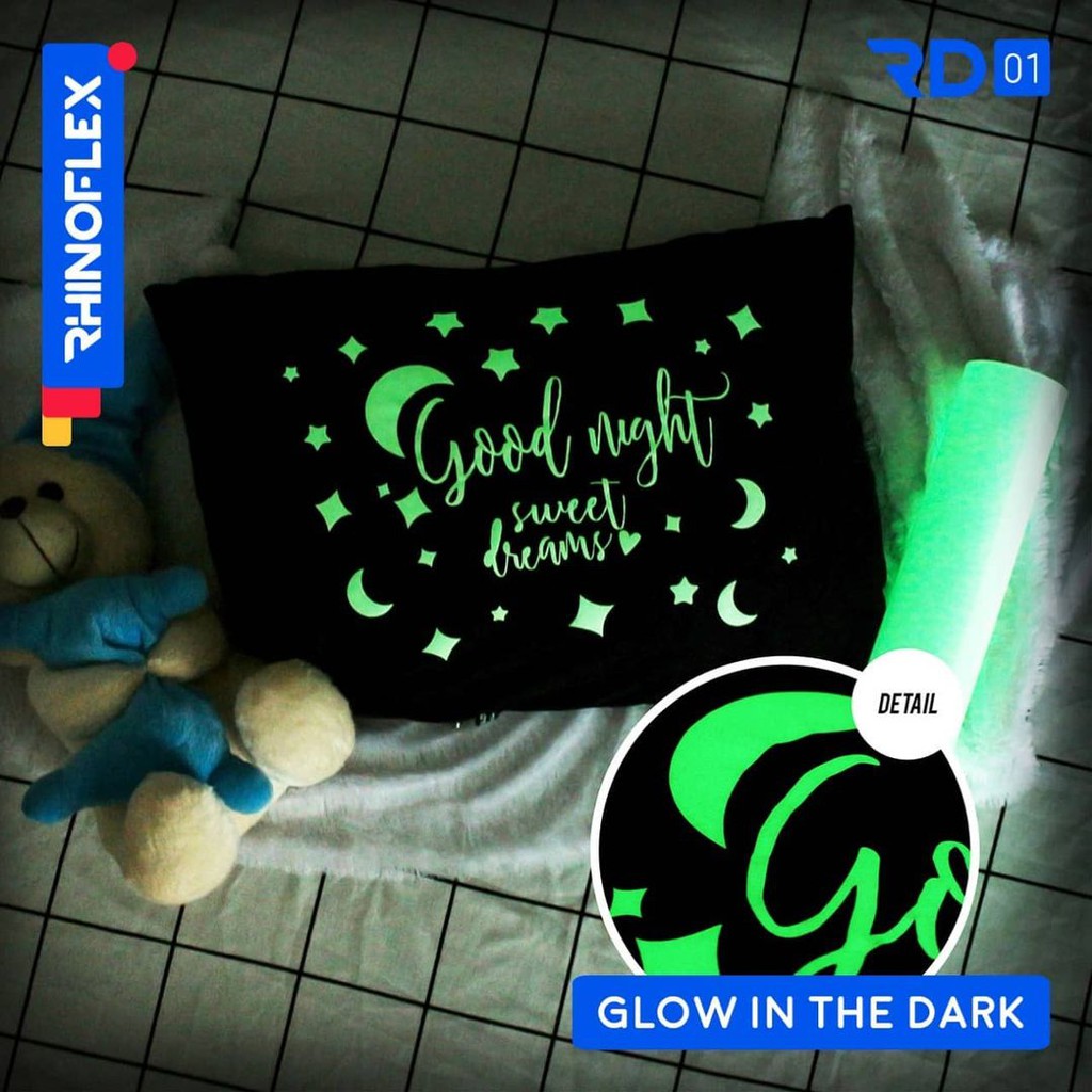 Bahan Sablon  Polyflex Korea Rhino Glow  In The Dark  