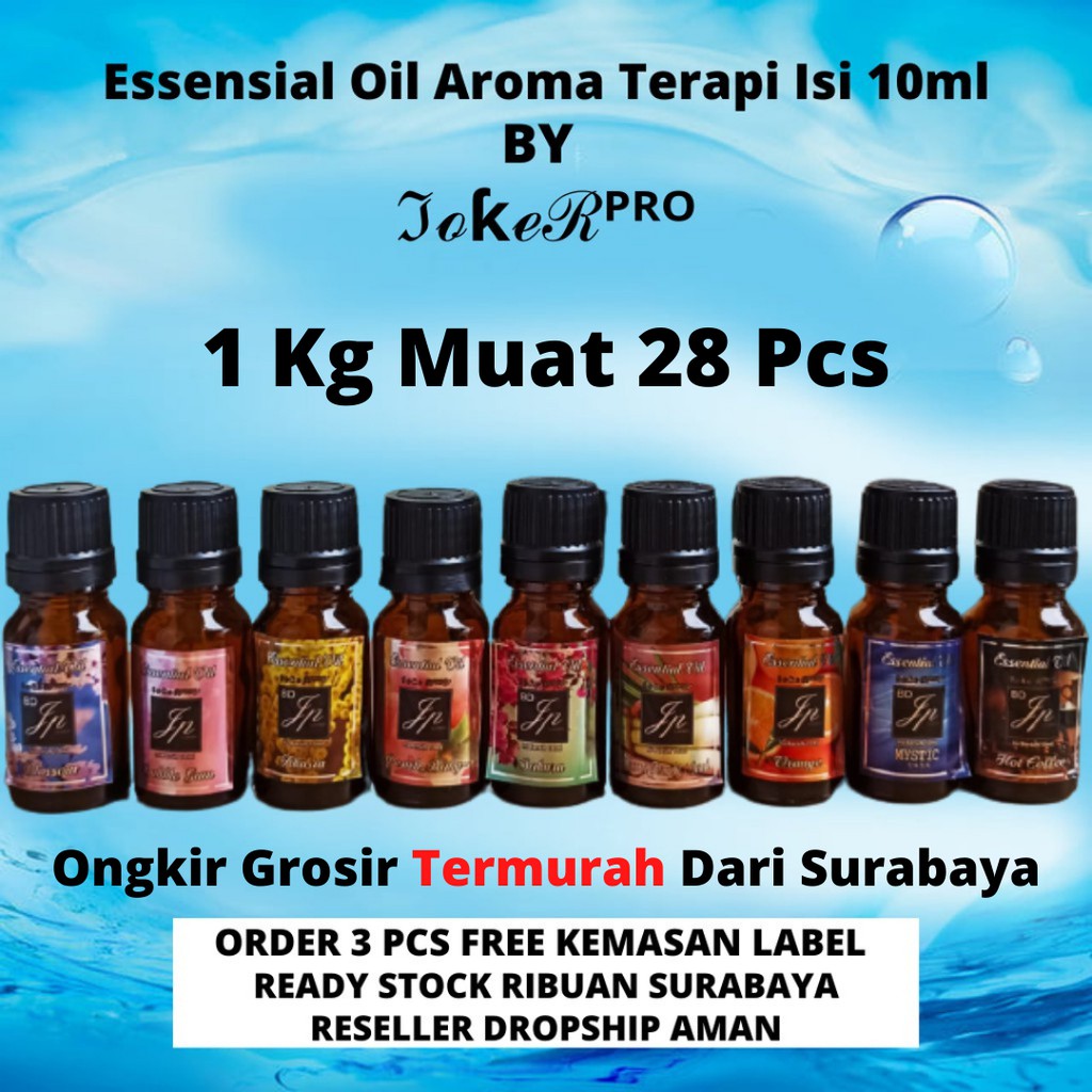 (STRONG) MINYAK ESENSIAL OIL AROMATERAPI 10 ML HUMIDIFIER DIFFUSER FREE BOX KEMASAN
