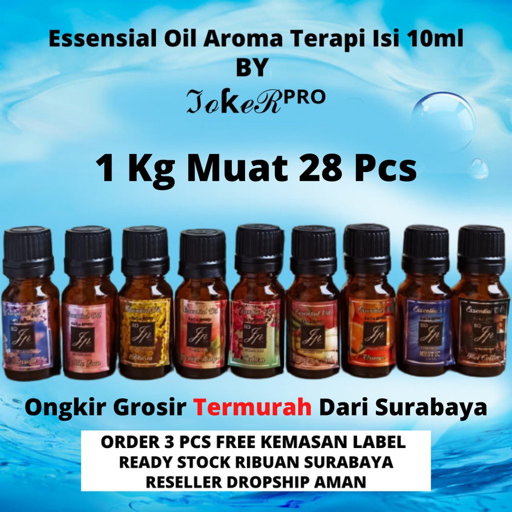 (STRONG) MINYAK ESENSIAL OIL AROMATERAPI 10 ML HUMIDIFIER DIFFUSER FREE BOX KEMASAN