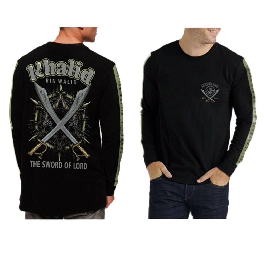 kaos dakwah / kaos dakwah pria / kaos dakwah lengan panjang / kaos hijrah pria / kaos pria ori / kaos santri / kaos tulisan arab / kaos pria murah / kaos islami lengan panjang / kaos dakwah islami / pakaian pria / kaos pria / fashion pria / baju tulisan-KHALID Baru