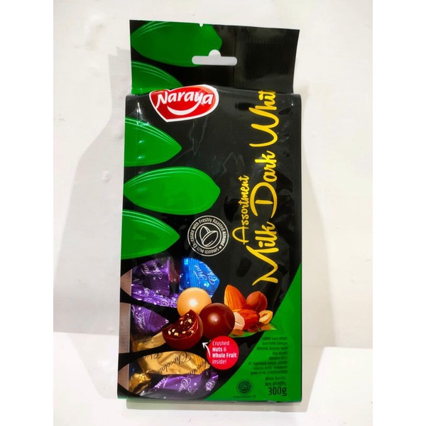 

NARAYA COKLAT ASSORTMENT | MILK DARK WHITE CHOCHOLATE | 300 gram