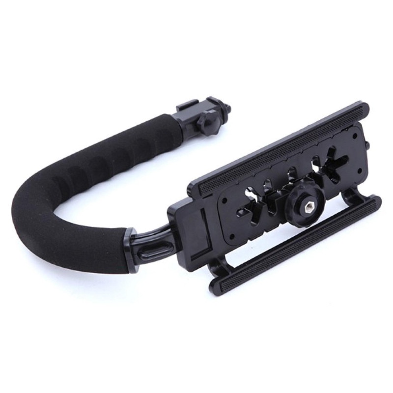 Stabilizer Kamera DSLR Video With Handle Grip C Shape Hot Shoe