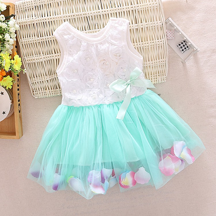 Dress anak bayi perempuan dres putih baju gaun white 3 4 5 6 7 tahun