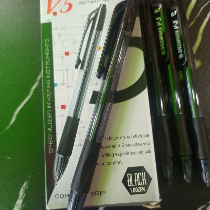 

Pulprn SNOWMAN V5 tinta hitam 0.7mm