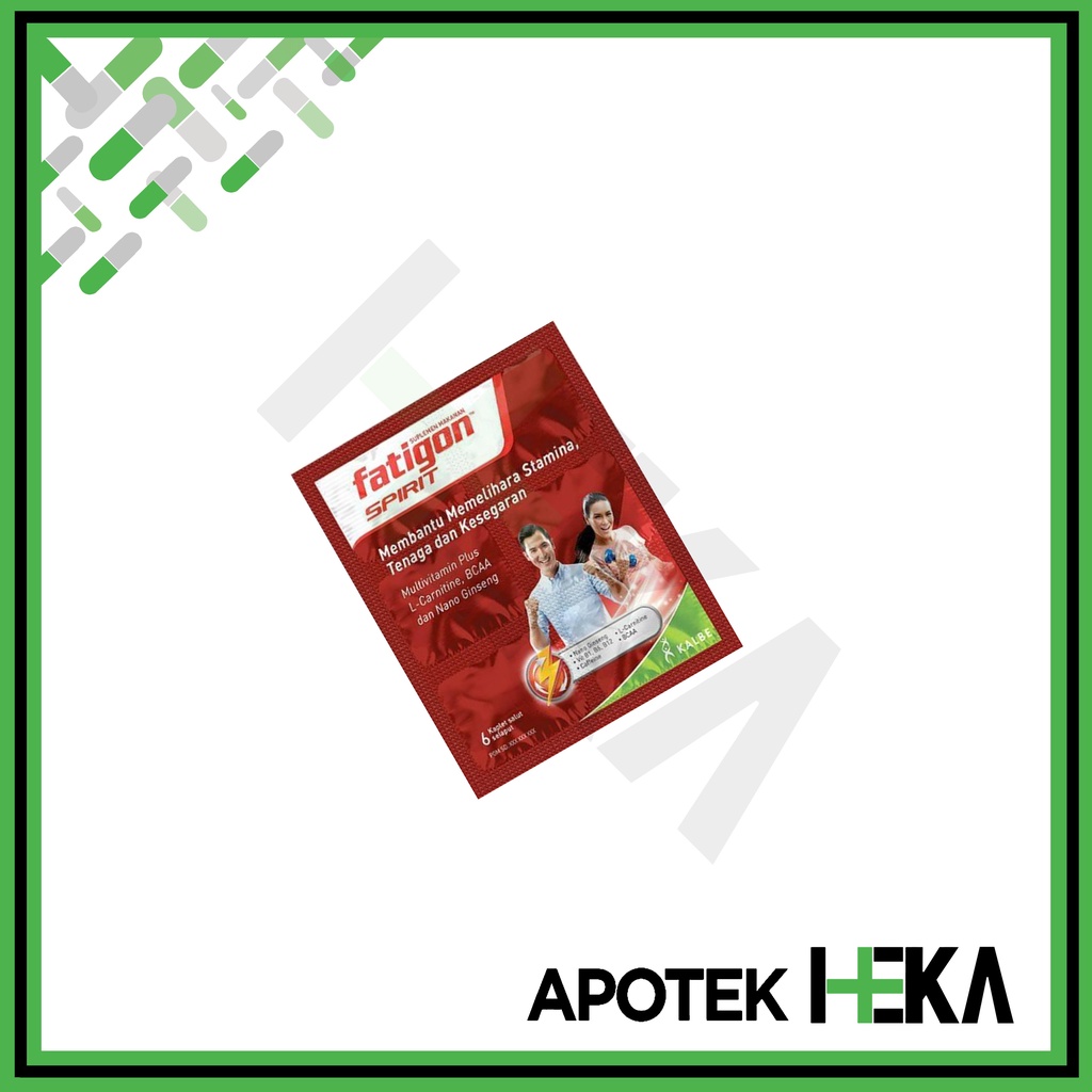 Fatigon Spirit - Obat Penjaga Stamina Strip isi 6 Kaplet (SEMARANG)