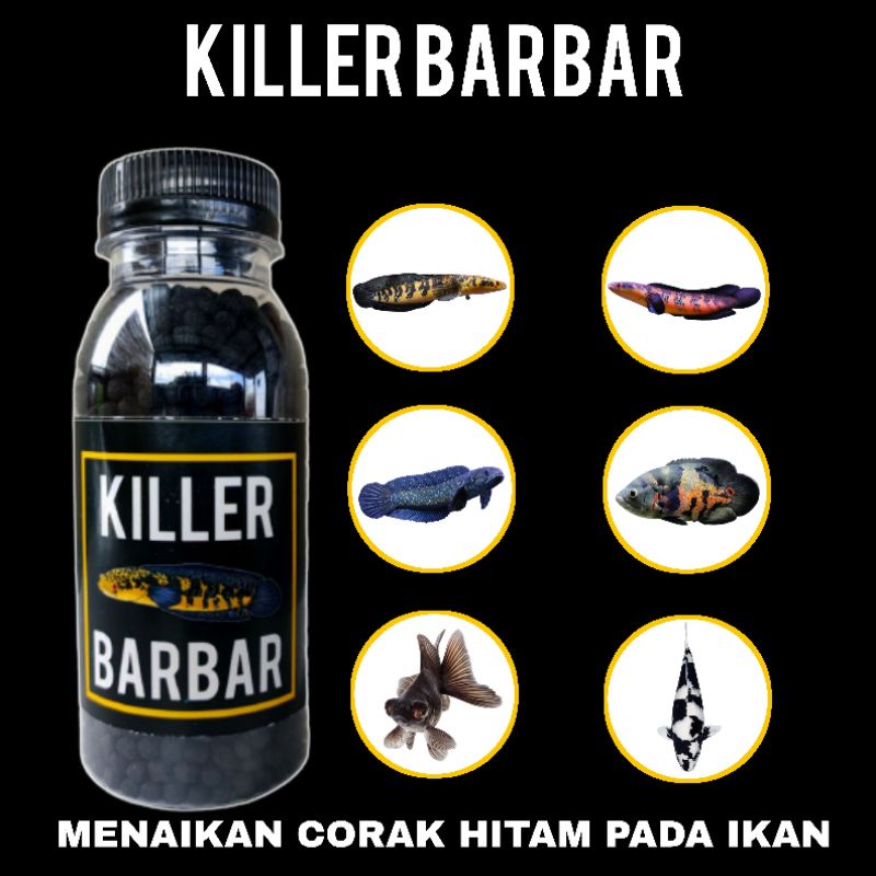 Pelet Killer BarBar Black Pigment Kemasan Botol 100ml