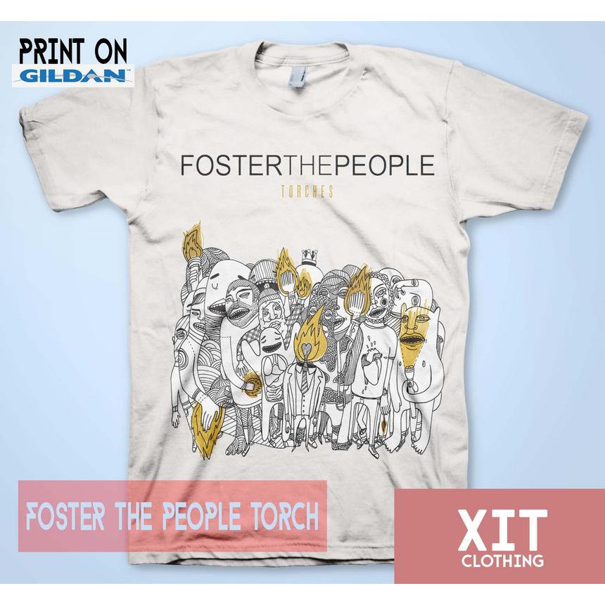 Kaos DTF Musik foster the people torch