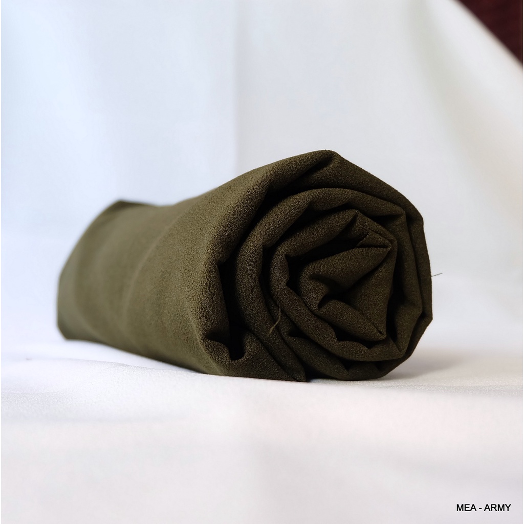 Pashmina Diamond Crepe Panjang 250x75 CM-ARMY