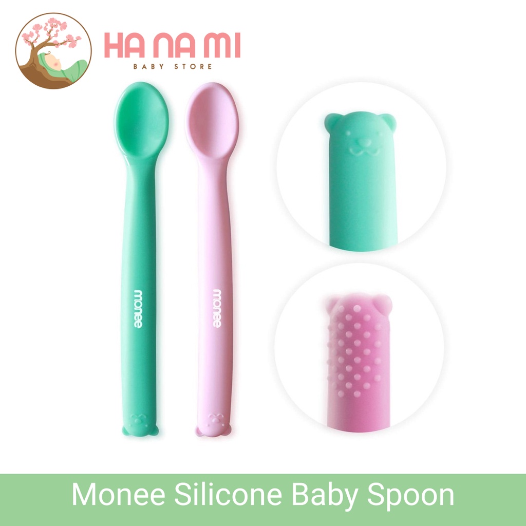 Monee Silicone Baby Spoon - Sendok Makan Bayi BPA Free