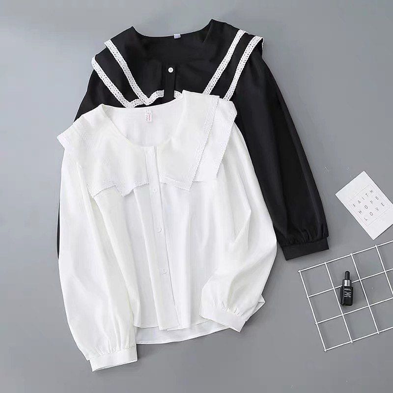 Hana Blouse Atasan Top Muslim Polos Korean Style Fashion Remaja Wanita Terlaris