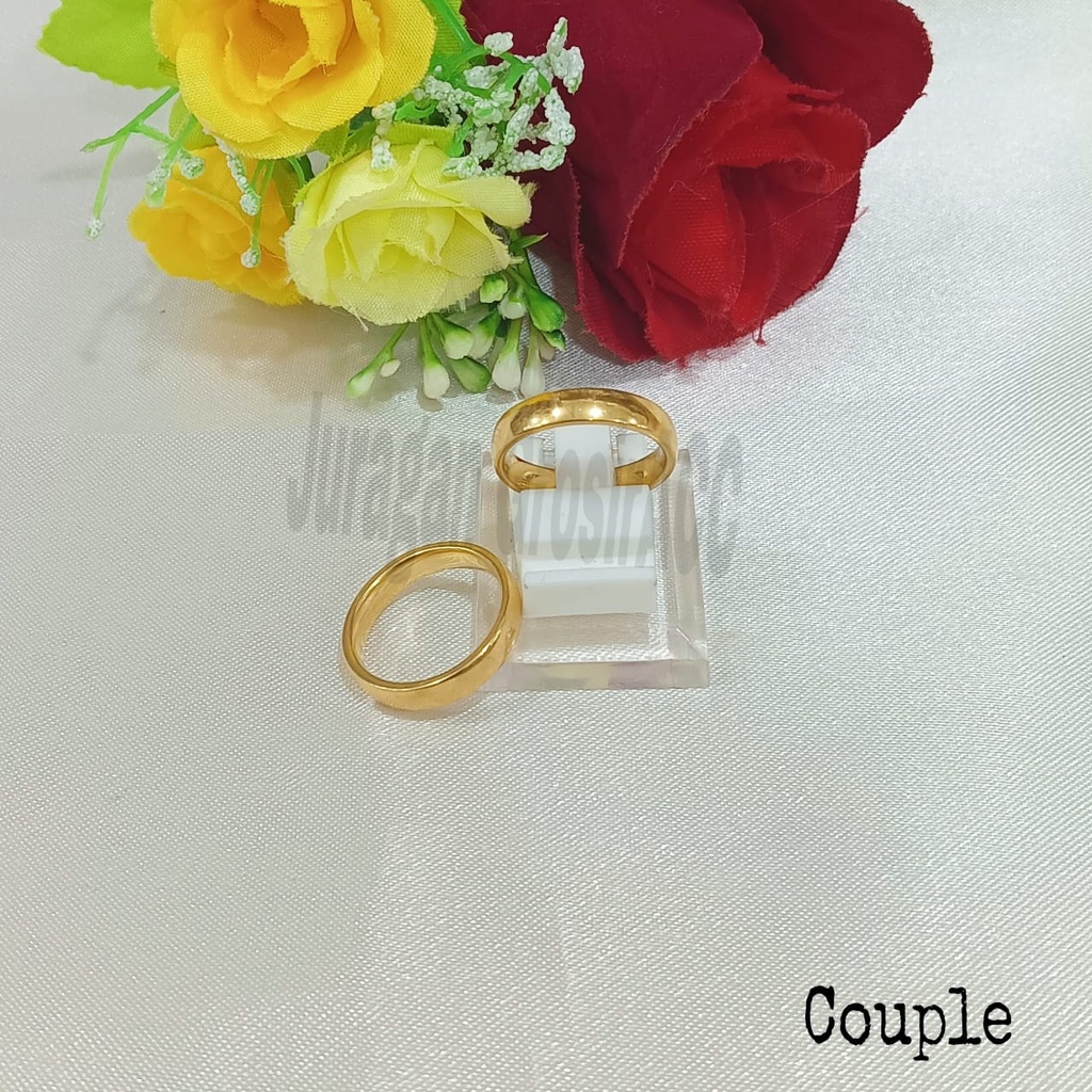 CINCIN Titanium COUPLE/PASANGAN perhiasan fashion Korea anti karat&amp;anti luntur