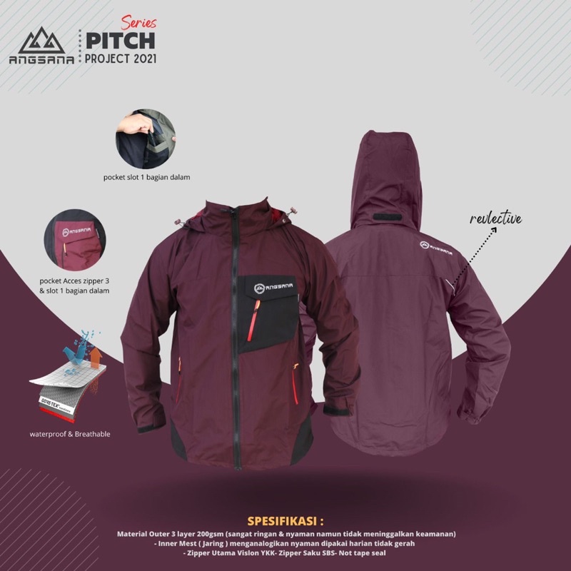 Jaket Angsana seri Pitch