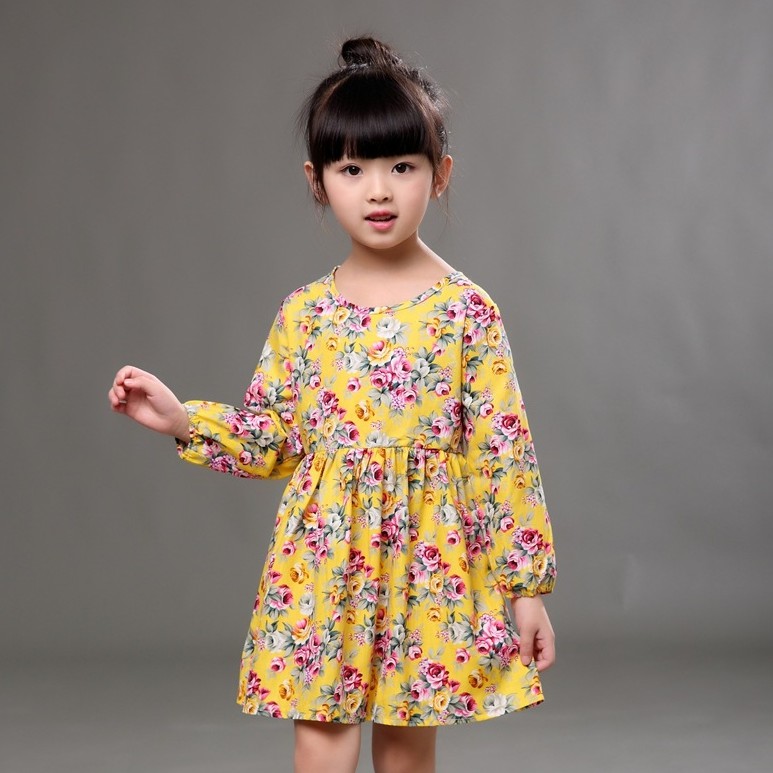 Dress Anak Lengan Panjang | Dress Perempuan | Dress Girl